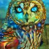 Aesthetic owl diamond painting