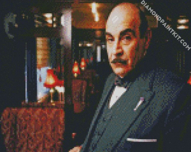Hercule Poirot diamond painting