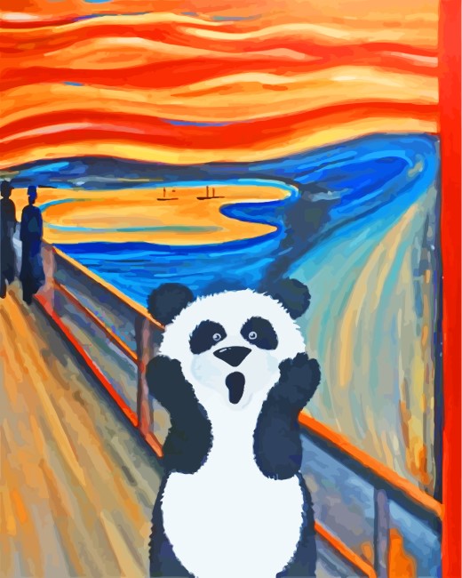 panda the scre diamond painting
