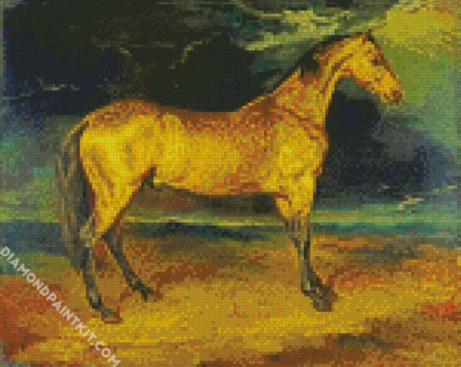 A Horse frightened by Lightning Théodore Géricault diamond paintings