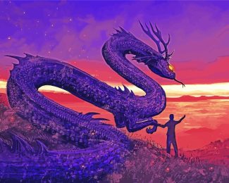 Aesthteic Fantasy Dragon diamond painting