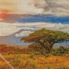 Amboseli National Park kenya africa diamond paintings