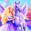 Barbie And Horse diamond painting