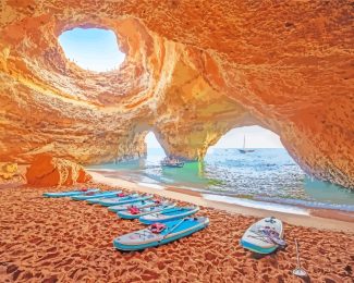 Benagil Caves Portugal diamond painting