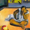 Brooding Woman by Gauguin diamond painting