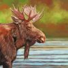 Bull Moose diamond painting