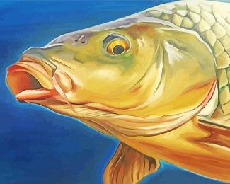 Carp Fish Head diamond painting