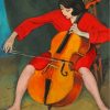 Cellist Girl Art diamond painting