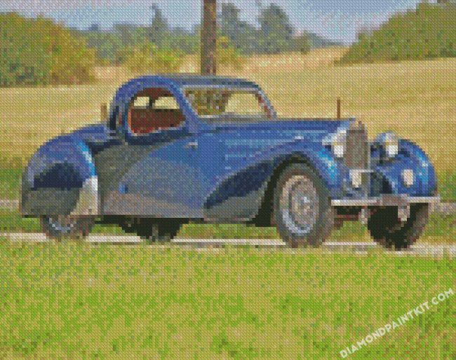 Classic Bugatti Car diamond paintings