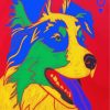 Colorful Aussie Dog diamond painting