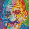 Colorful Gandhi diamond paintings