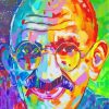 Colorful Gandhi diamond painting
