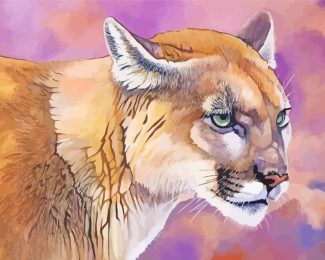Cougar Cat Art diamond painting