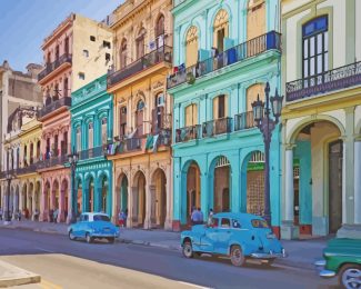Cuba Havana Buildings diamond painting
