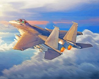 Fighter Jet diamond painting