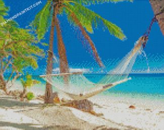 Fiji Island Beach - 5D Diamond Painting 