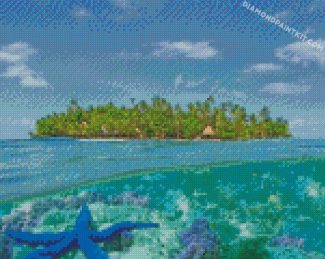 Fiji Tropical Island diamond paintings