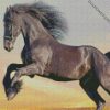 Black Friesian Horse diamond paintings