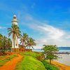 Galle Fort Lighthouse diamond painting