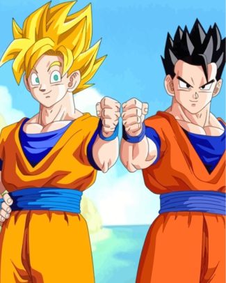 Goku And Gohan diamond painting