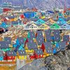 Greenland houses diamond painting