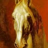 Head of a white horse Théodore Géricault diamond painting
