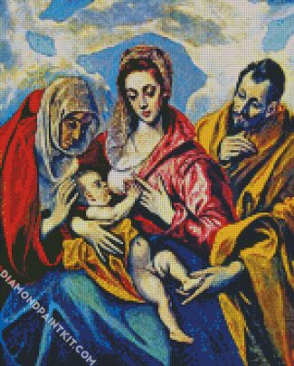 Holy Family El Greco diamond paintings