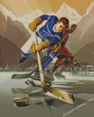 Ice Hockey Players diamond paintings