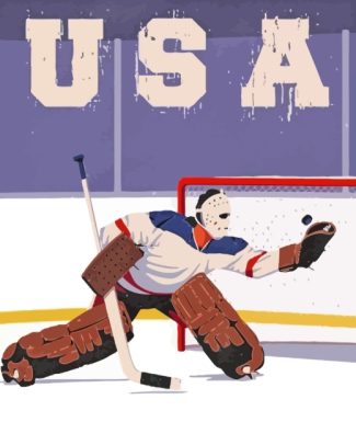 Ice Hockey Poster diamond painting
