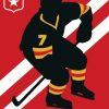 Ice Hockey Silhouette Poster diamond painting