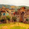 In the Vicinity of Bordiguera in the North of Italy by Isaac Levitan diamond paintings