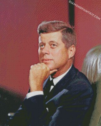 John F Kennedy President diamond paintings