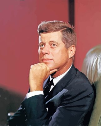 John F Kennedy President diamond painting