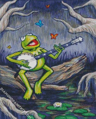 Kermit singing diamond paintings