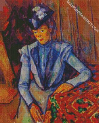 Lady in Blue Paul Cézanne diamond paintings