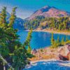 Lassen Peak with Lake Helen diamond paintings