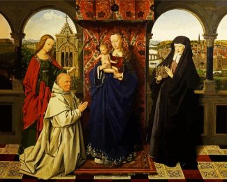 Madonna of Jan Vos Jan van Eyck diamond painting