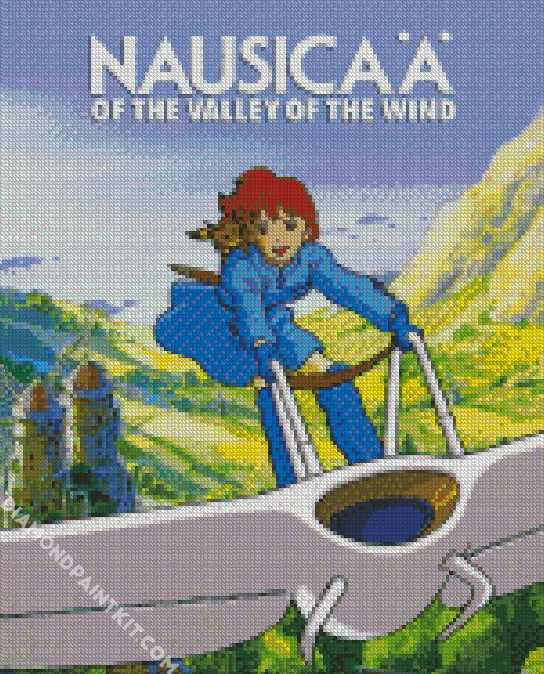 Nausicaa of the Valley of the Wind poster diamond paintings