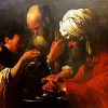 Pilate washing his hands Hendrick ter Brugghen diamond paintiing