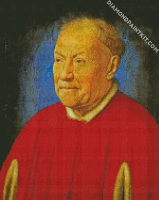 Portrait of Cardinal Niccolò Albergati Jan van Eyck diamond paintings