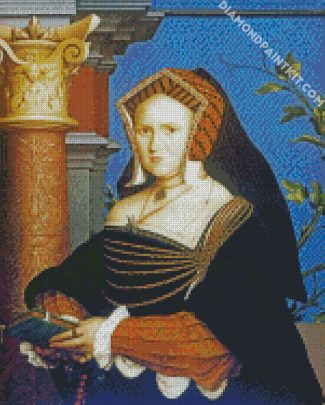 Portrait of Lady Mary Guildford by Holbein diamond paintings
