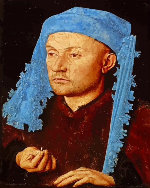 Portrait of a Man with a Blue Chaperon Jan Van Eyck - 5D Diamond ...