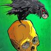 Raven On Skull diamond painting