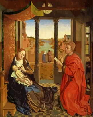 Saint Luke Drawing the Virgin by Jan van Eyck diamond painting