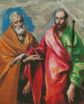Saint Peter and Saint Paul El Greco diamond paintings