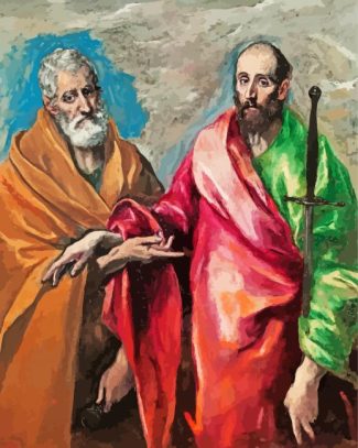 Saint Peter and Saint Paul El Greco diamond painting