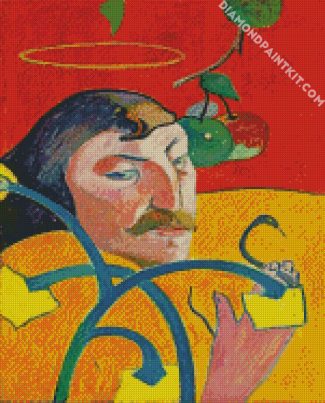 Self Portrait with Halo and Snake by Gauguin diamond paintings