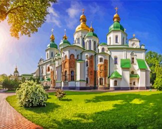 St Sophia s Cathedral Kiev diamond painting