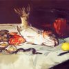 Still Life with Fish by manet diamond paintings