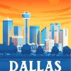 Texas Dallas Poster diamond painting